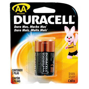 PILHA AA PQ. DURACELL  CARTELA COM 2PCS  MN1500
