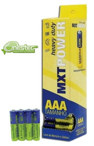 PILHA AAA PALITO MXT COMUM  4 PECAS OFERTA