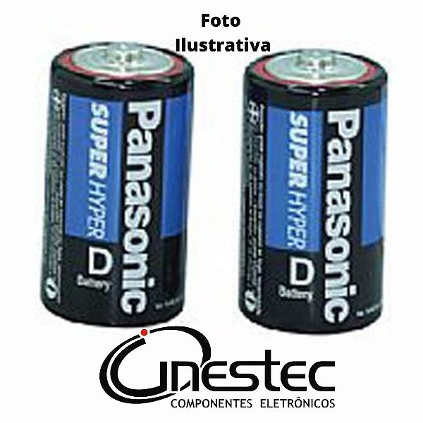 PILHA GRANDE (D) PANASONIC CARTELA COM 2 PECAS