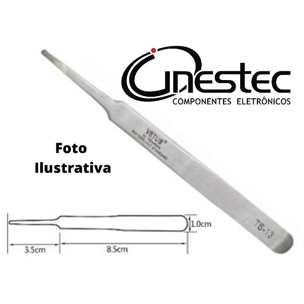 PINCA METALICA ANTI-ESTATICA ESD PROFISSIONAL TS-13 - 113mm