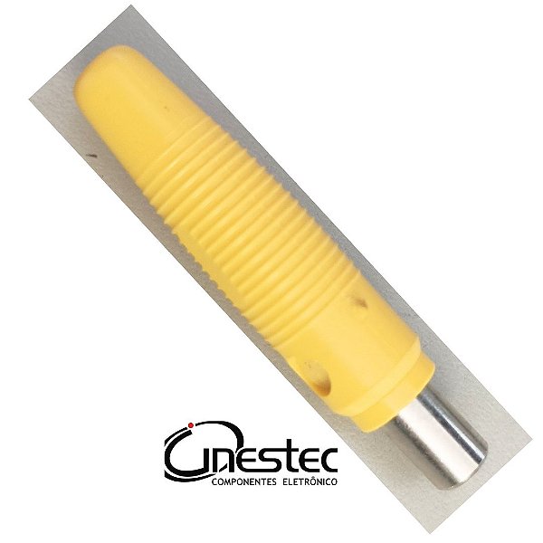 PINO BANANA EXTENSAO 4mm MODELO J121  AMARELO