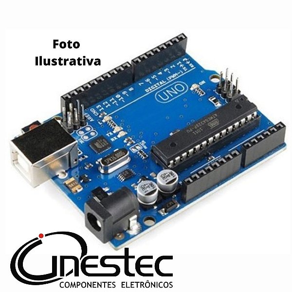 PLACA ARDUINO UNO REV3 (R3) - COM ATMEGA328P-PU