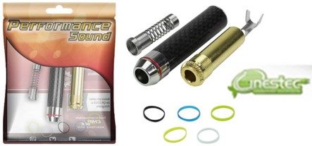 PLUG FEMEA P10M FASHION METALICO GOLD