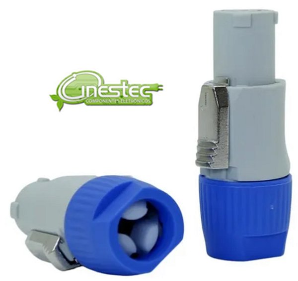 PLUG SPEAKON / POWERKON MACHO ENERGIA - C/ TRAVA 3 VIAS