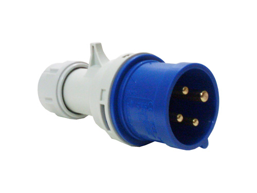 PLUGUE 16A, 4P, 9H, 230V - PCE