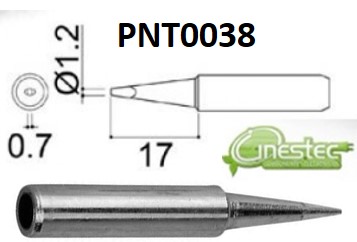 PONTA PARA ESTACAO FENDA 1,2MM - 900M-T-1,2D