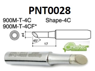 PONTA PARA ESTACAO WAVE - 900M-T-4,2CM