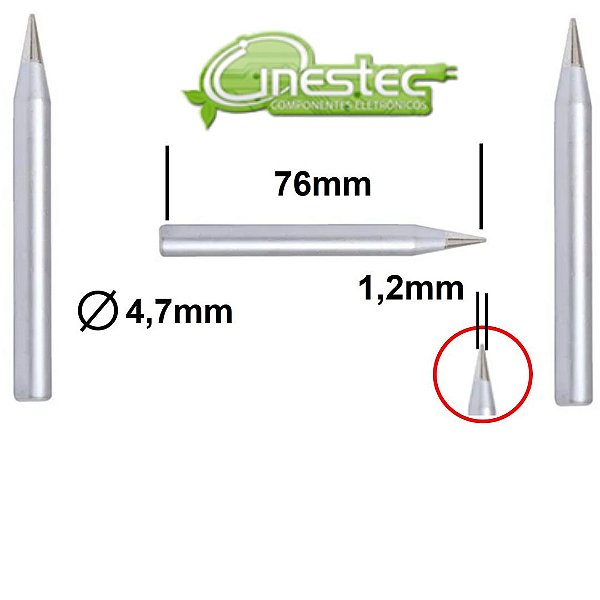 PONTA PARA FERRO DE SOLDA CONICA HIKARI PLUS e POWER 40W