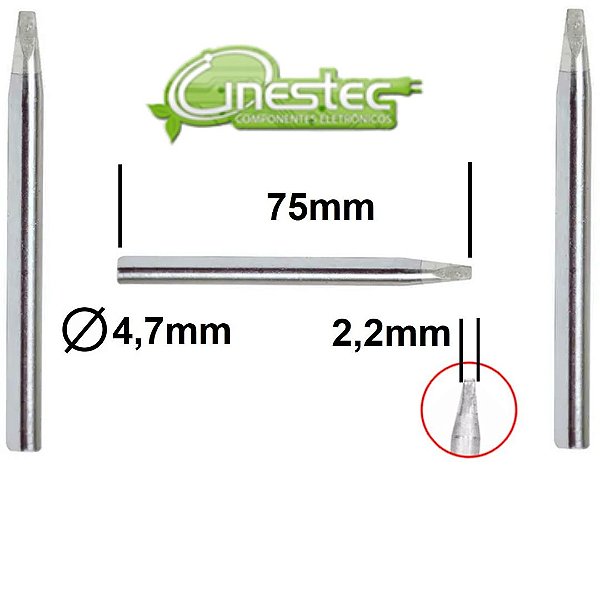 PONTA PARA FERRO DE SOLDA FENDA HIKARI PLUS e POWER 40W