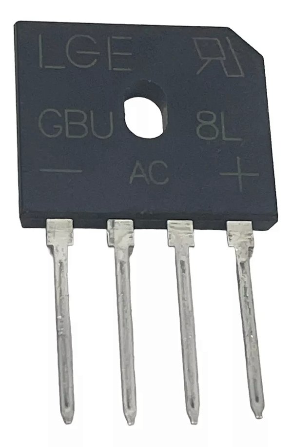 PONTE RETIFICADORA 8A / 800V - GBU8L