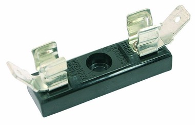 PORTA FUSIVEL BAQUELITE PARA FORNO PRETO 20A / 300V 6X30