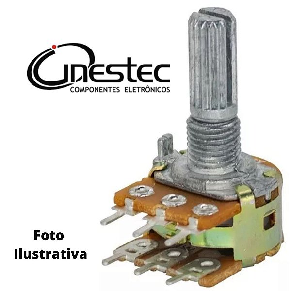 POTENCIOMETRO ROTATIVO 1KB 6 TERM. 16mm - L20/CI
