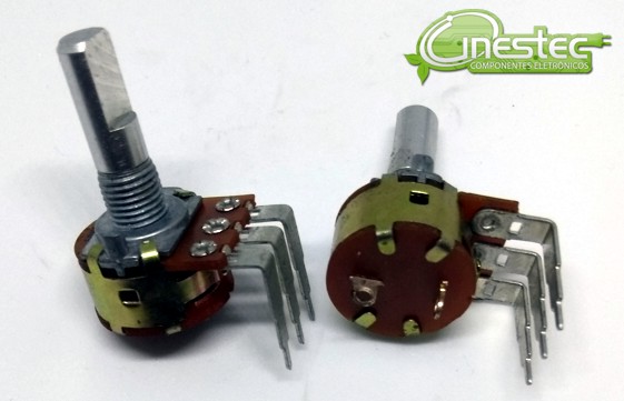 POTENCIOMETRO ROTATIVO 50KB 3 TERMINAL 16MM  L20/CI COM CHAVE ENCAIXE MEIA L