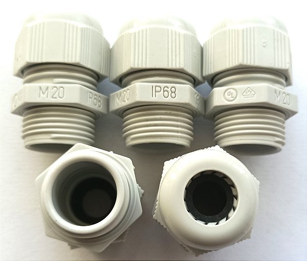 PRENSA CABO  PA6 - M20 x1,5 CZ SEM CONTRA-PORCA PCT COM 10pçs