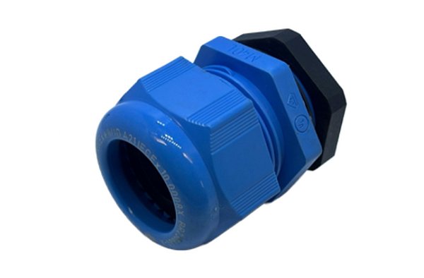 PRENSA CABO PA6 AZUL M40 x 1,5" - Faixa de aperto 22 a 32mm