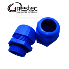 PRENSA CABO PA6 AZUL Rosca ext. M40 x 1,5" - Faixa de aperto 22 a 32mm - Rosca 16mm