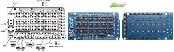 PROTOSHIELD MODULO PLACA DE EXPANSAO PARA ARDUINO MEGA 2560  R3