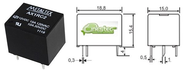 RELE 12V-15A  AX1RC2