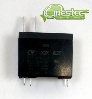 RELE 12V-17A / 20A  JQX-62F / 302WP-1AH  USO DIVERSOS