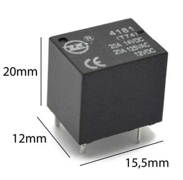 RELE 12V-20A  5T  T74  TRKM