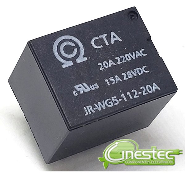 RELE 12V-20A 5T - JR-WG5-112-20A