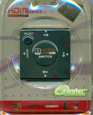 SELETOR / SWITCH HDMI 1 X 3 ENTRADAS  MINI MANUAL - OFERTA