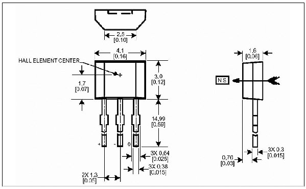 SENSOR HALL - SS41F