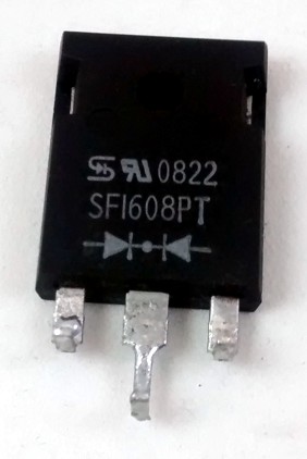 SF1608 - ULTRA FAST RECOVERY CATODO COMUM 16A / 600V