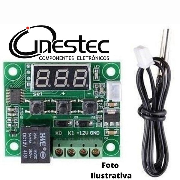 SHIELD  MODULO DC CONTROLADOR DE TERMOSTATO E TEMPERATURA W1209