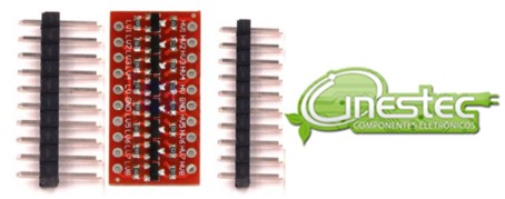 SHIELD CONVERSOR NIVEL LOGICO BIDIRECIONAL 8 CANAIS 5V  3,3V