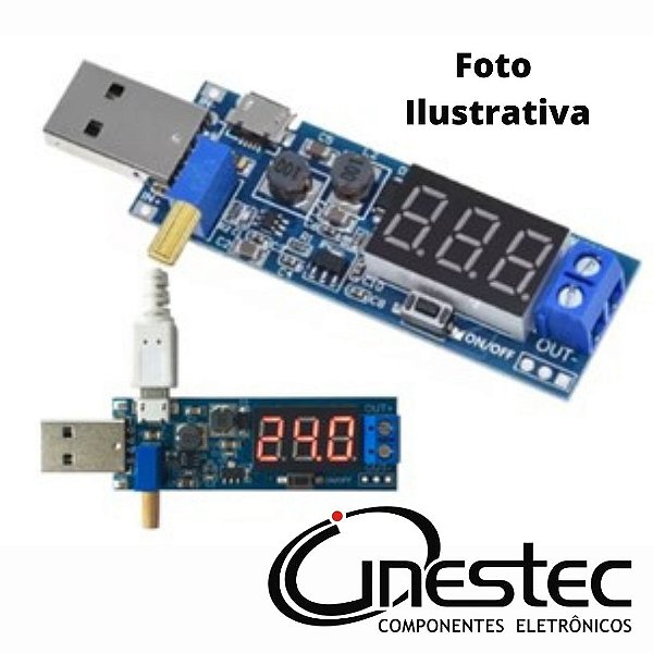 SHIELD CONVERSOR STEP UP / DOWN FONTE DE ALIMENTACAO 5V PARA 3.3V/12VDC - 1.2V-24V
