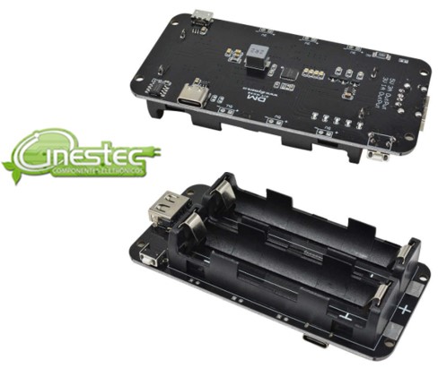 SHIELD MODULO DE CARGA DUAL ESP32  BATERIA 18650 CONECTOR V8