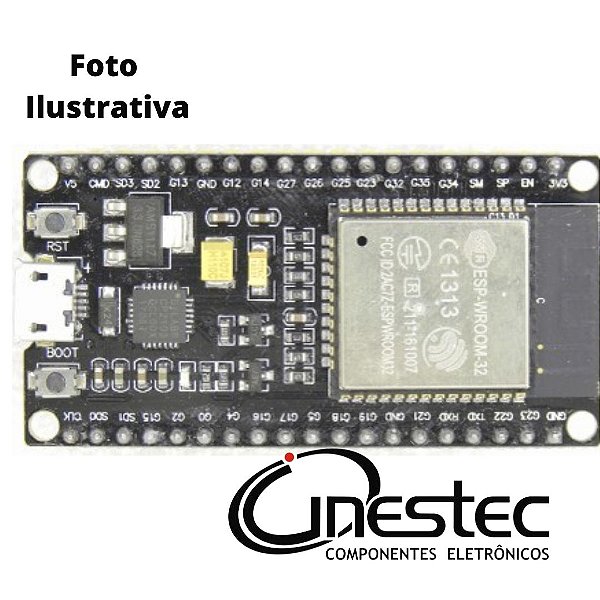 SHIELD PLACA MICRO USB WIFI + BLUETOOTH ESP32 CH9102 - 38 PINOS