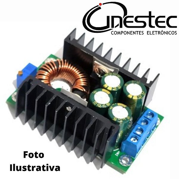 SHIELD REGULADOR / CONVERSOR DE TENSAO DC - STEP DOWN 1.5V a  35V - 9A