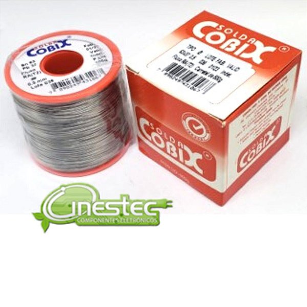 SOLDA COBIX 63Sn x 37Pb 0,5mm ROLO LARANJA - 0,5kg