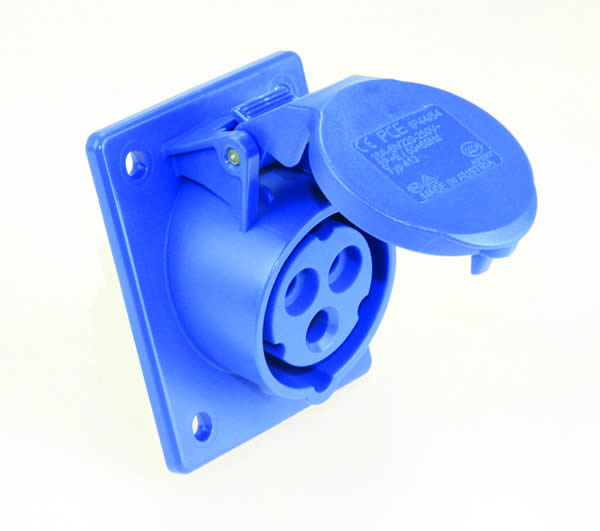 SOQUETE PAINEL 16A, 3P, 6H, 220V, IP44 - PCE