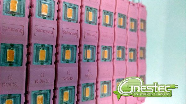 STRIP LED - MODULO / BARRA DE 3 LEDS 5730 BLINDADO - ROSA / PINK