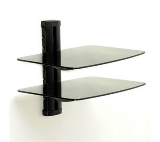 SUPORTE COM 2 BANDEJAS DE VIDRO TEMPERADO - PDH104