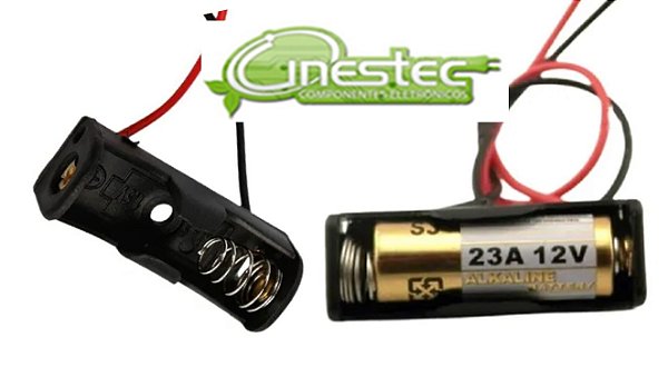 SUPORTE COM RABICHO PARA BATERIA 12V - MN21 / A23