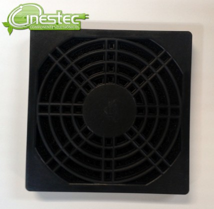 TELA  / GRELHA PLASTICA 90 X 90MM  COM FILTRO