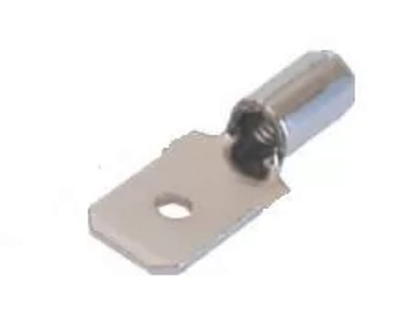 TERMINAL FASTON MACHO 4,8 mm ESTANHADO CADA 10 PECAS   M187
