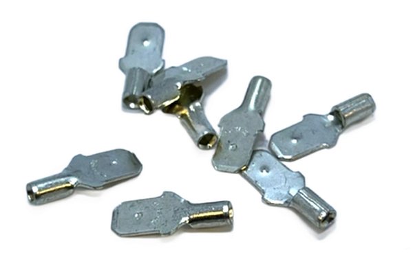 TERMINAL FASTON MACHO SEM ISOLAÇÃO HM1614-1S PACOTE 100PÇS