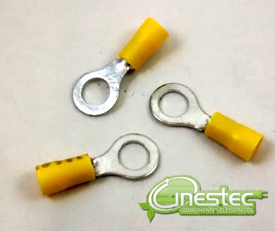 TERMINAL OLHAL ISOLADO CABO 4 a 6mm / FURO 8mm