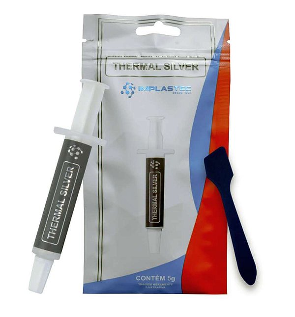 THERMAL SILVER SERINGA 5g PASTA TERMICA IMPLASTEC