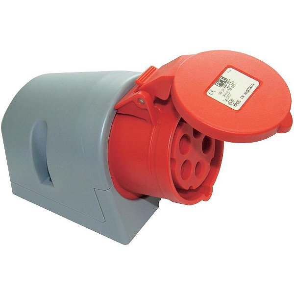 TOMADA SOBREPOR 16A, 5P, 6H, 400V - PCE