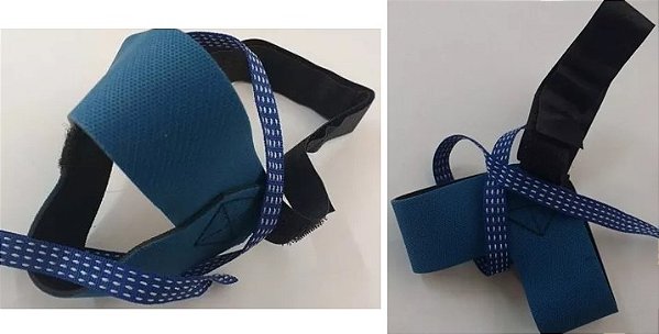 TORNOZELEIRA / CALCANHEIRA CONDUTIVA COM FECHAMENTO DE VELCRO (U