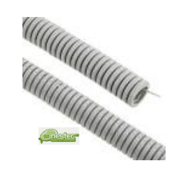 TUBO CORRUGADO (PA6) - NW13 - CINZA - o metro