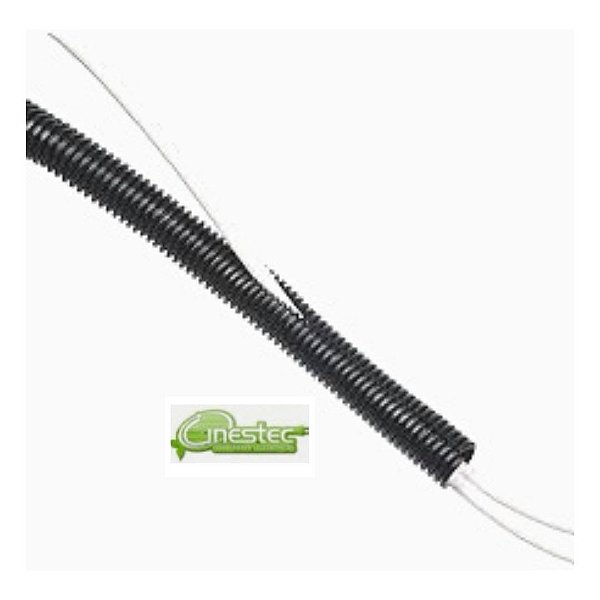 TUBO CORRUGADO (PA6) - NW13 - PRETO CORTADO - o metro