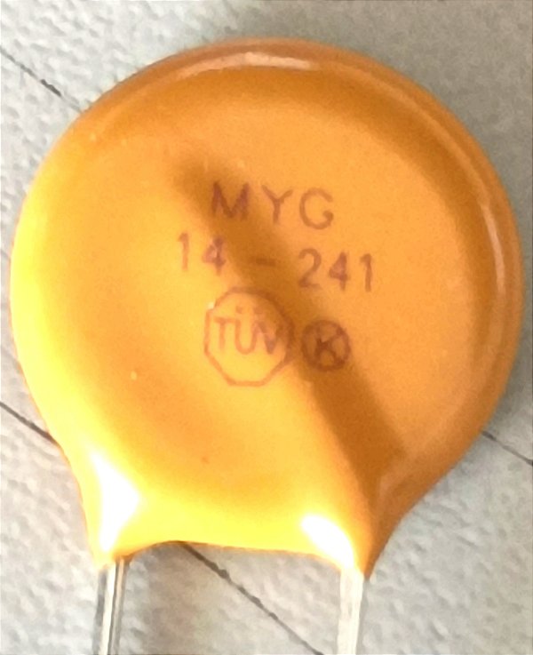 VARISTOR S14K - 150V  (14N241K)  VARISTOR FORNO 110V