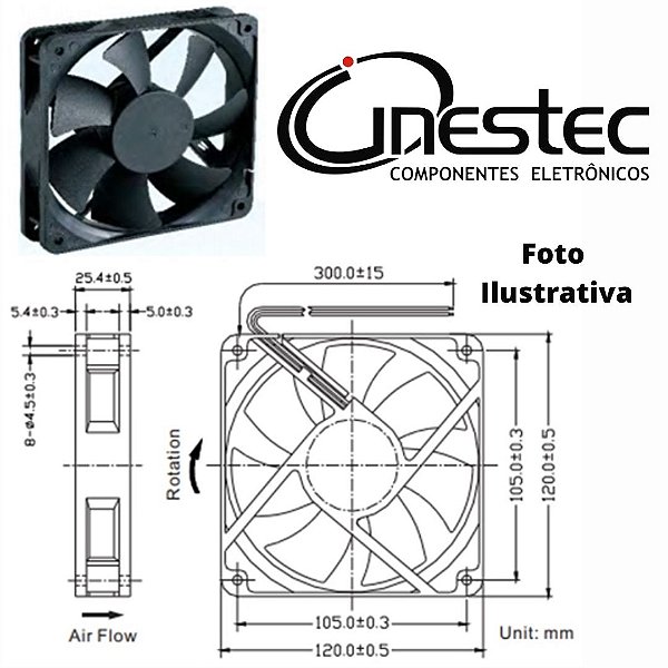 VENT. COOLER 12V - 120 x 120 x 25mm
